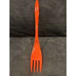 VTG Mepal Rosti Melamine Serving Fork Orange Red Denmark 12 3/4" MCM
